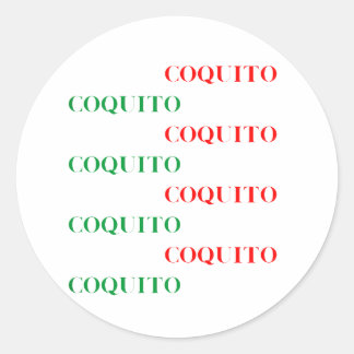 Adesivo Coquito Verde e Vermelho