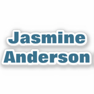 Adesivo Cor Azul Mínima Moderna Negrito do Oceano