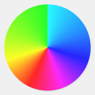 Adesivo Cor Brilhante - Gradação Radial