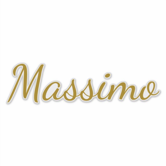 Adesivo Cor Caligrafia Elegante Simples Nome (Frente)