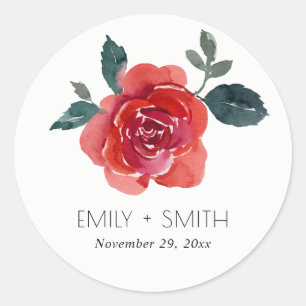ADESIVO COR DA ÁGUA SIMPLES COR VERMELHA ROSA FLORAL DE C