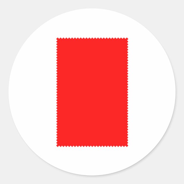 Adesivo Cor da amostra O MUSEUM Zazzle oferece Modelo (Frente)