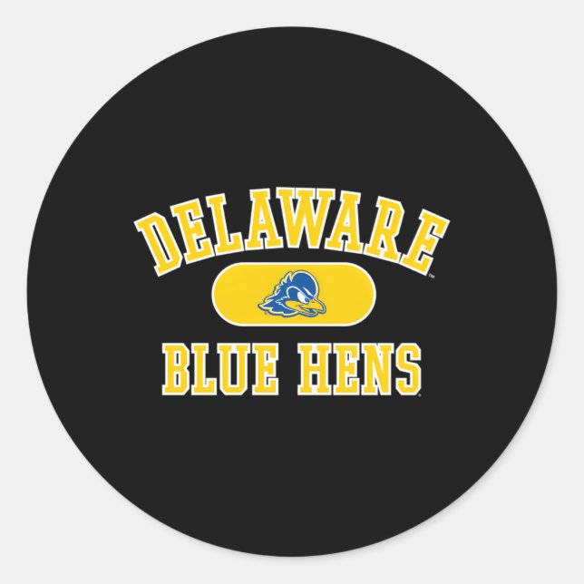 Adesivo Cor da Equipe da Varsity do Delaware Fighting Blue (Frente)