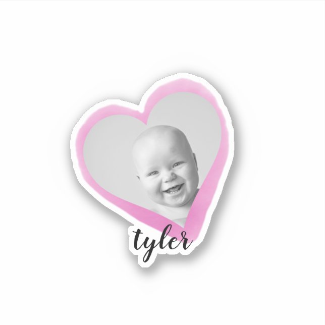 Adesivo Cor d'água do nome personalizado de fotografia cor (Frente)