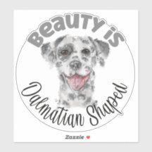 Cor d'água do retrato de cão Dalmático