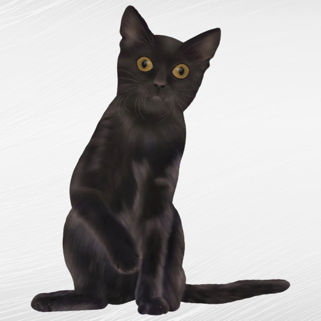 Adesivo Cor de Água Preta do Halloween (Criador carregado)