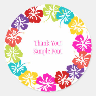 Adesivo Cor de fundo do PixDezine hibiscus lei/DIY