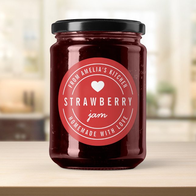 Adesivo Cor de Fundo Editável Homemade com Amor (Criador carregado)