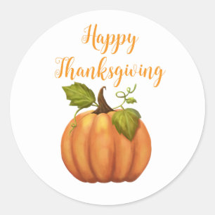 Adesivo Cor de Laranja Simples Pumpkin Seu Texto De Mensag