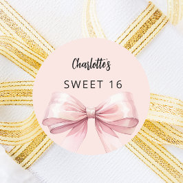 Adesivo Cor de rosa do arco 16