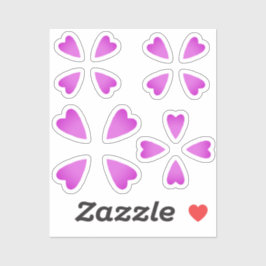 Adesivo cor-de-rosa gradiente recoleta