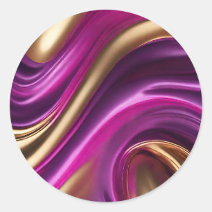 Adesivo Cor-de-rosa moderno e Dourado-