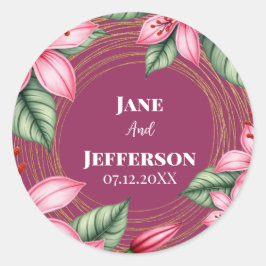 Adesivo Cor-de-rosa vermelho