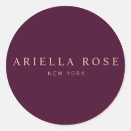 Adesivo Cor de Vinho Turvo Profissional Elegante Moderno