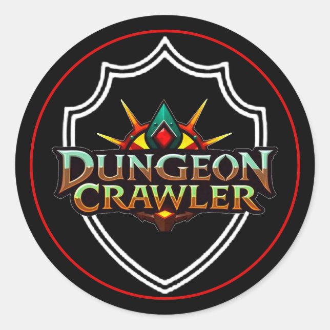 Adesivo Cor do Escudo do Dungeon Crawler (Frente)