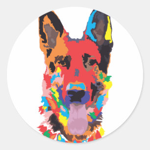 Adesivo cor do german shepherd