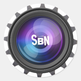 Adesivo Cor do logotipo redondo StuffByNick