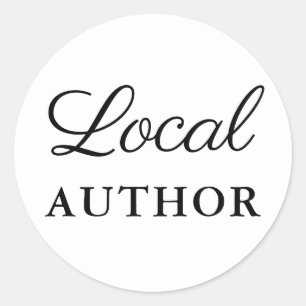 Adesivo Cor do Promo local do livro do escritor do autor