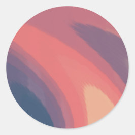 Adesivo Cor do Sol, Azul Rosa e Laranja