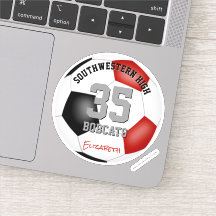 Cor do time de futebol preto vermelho personalizad