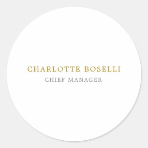 Adesivo Cor Dourada clássica mínima profissional