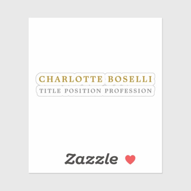 Adesivo Cor Dourada clássica mínima profissional (Folha)