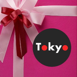 Adesivo Cor Escura dos Pontos Vermelhos do Japão Moderno