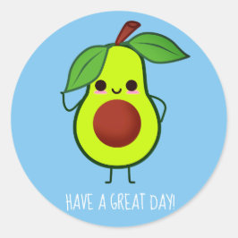 Adesivo Cor feita sob encomenda feliz bonito da fruta de