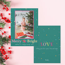 Adesivo Cor Festiva Floral Verde Rosa Nome de Natal