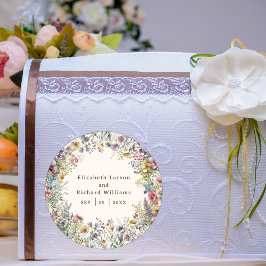 Adesivo Cor Floral de Flor Selvagem de Cor Oral