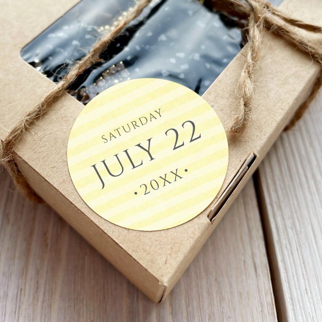 Adesivo Cor fresca do limão e data (Criador carregado)