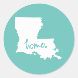 Adesivo Cor Home do costume de Louisiana