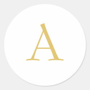 Adesivo Cor Monograma Profissional Personalizado Dourado