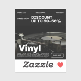 Adesivo COR PRETA NO Vinheta de vinilo com corte personali