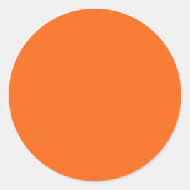 Adesivo Cor Sólida do Tigre Laranja