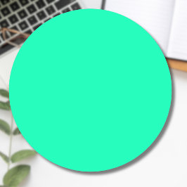 Adesivo Cor Sólida Verde do Seafoam | Clássico | Elegante