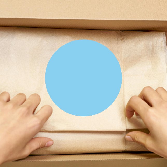 Adesivo Cor Sólido Azul Bebê | Clássico | Elegante (Criador carregado)