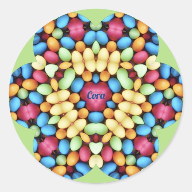 ADESIVO CORA ~ OVOS ORIENTADORES MULTICOLOCADOS ~ (Frente)