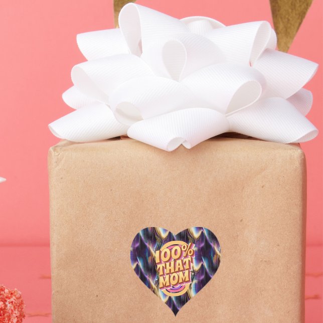 Adesivo Coração 100% Do Padrão De Abstrato Mãe (Criador carregado)