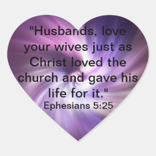 Adesivo Coração 5:25 de Ephesians