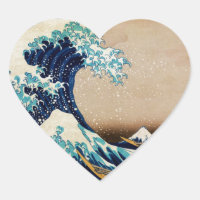 A onda do Excelente por Hokusai Vintage Japonês