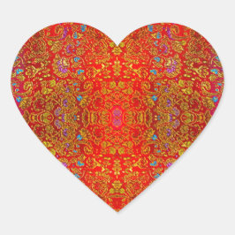 Adesivo Coração Abstrato brilhar belas amostras