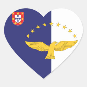 Adesivo Coração Açores