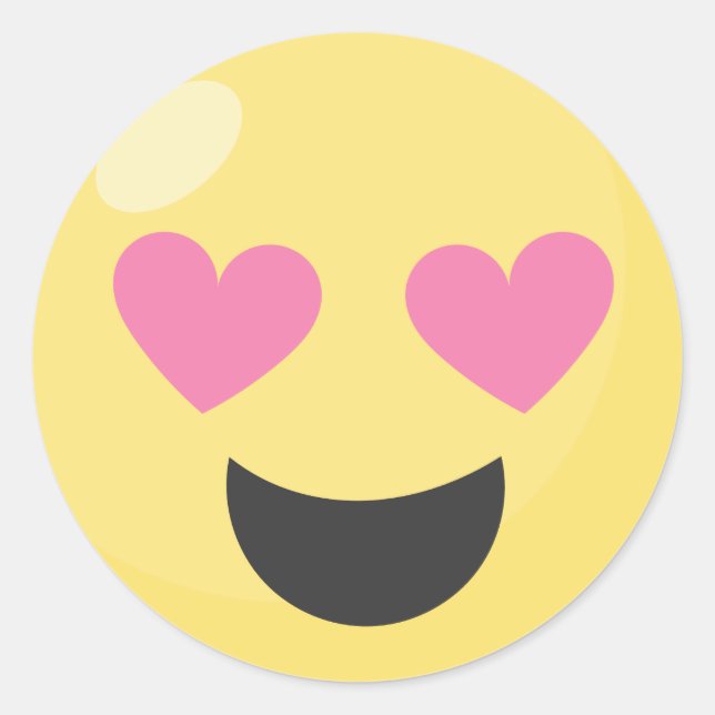 Adesivo Coração Adorável Emoji Stickers (Frente)