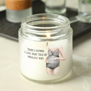 Adesivo Coração Adorável Esposa de Gravidez Romântica Dotada com C