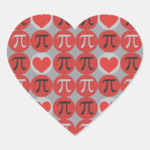 Adore e Corações Pi © - Adoráveis Stickers de Pres