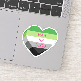 Adesivo Coração Adormecida Anromântico Personalizável