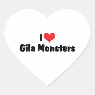 Adesivo Coração Adoro "Heart Gila Monsters" - Lizard Lover