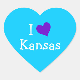 Adesivo Coração Adoro Kansas