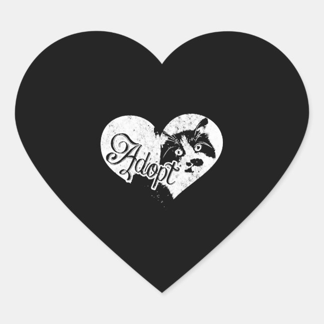 ADESIVO CORAÇÃO ADOTAR CAT (Frente)